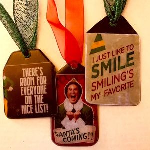 🔥ELF vinyl records Christmas 🎄 ornament set🔥